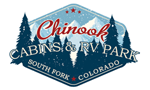 Chinook Cabins Rentals RV Park South Fork Colorado Logo